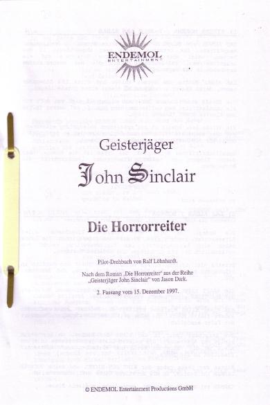 Das John Sinclair Drehbuch