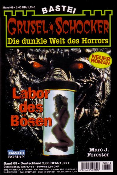 Grusel-Schocker Nr. 69: Labor des B&ouml;sen 