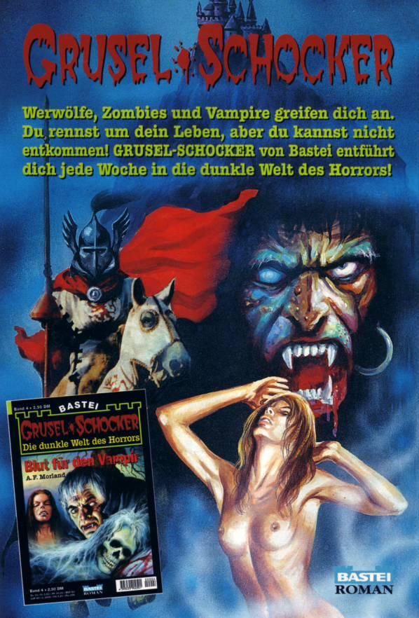 Grusel-Schocker Werbung