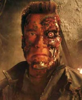 Arnold Schwarzenegger in "Terminator"