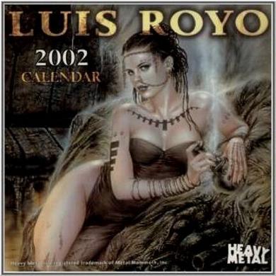 Wandkalender von Luis Royo 2002