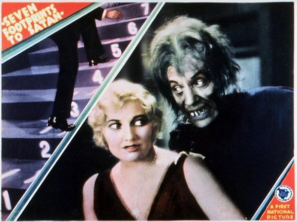 SEVEN FOOTPRINTS TO SATAN (Kinowerbekarte)