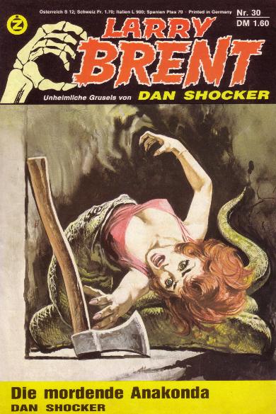 Larry Brent Nr. 30: Die mordende Anakonda
