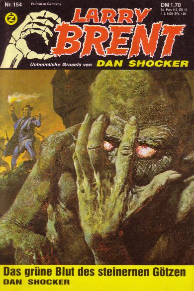 Larry Brent Nr. 154: Das gr&uuml;ne Blut des steinernen G&ouml;tzen