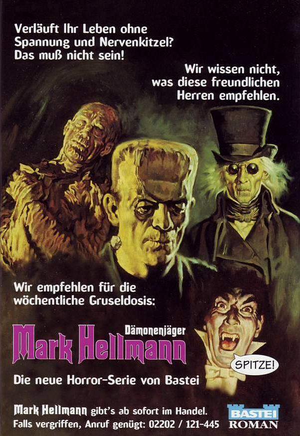 D&auml;monenj&auml;ger Mark Hellmann - Die neue Horror-Serie von BASTEI