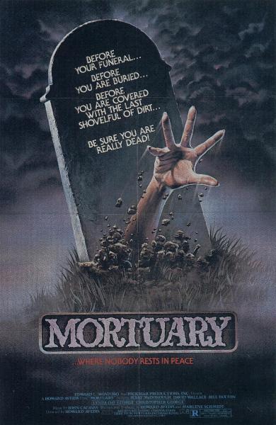 "Mortuary ...where nobody rests in peace" (1983)