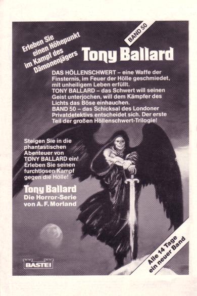 Tony Ballard Werbeanzeige